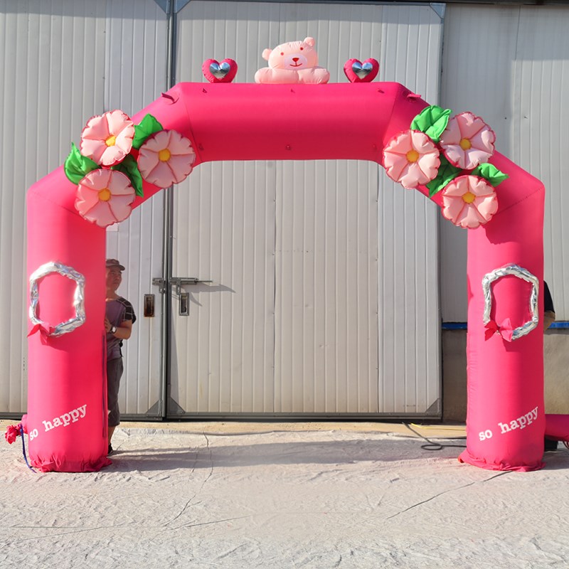 乌恰粉色婚礼拱门